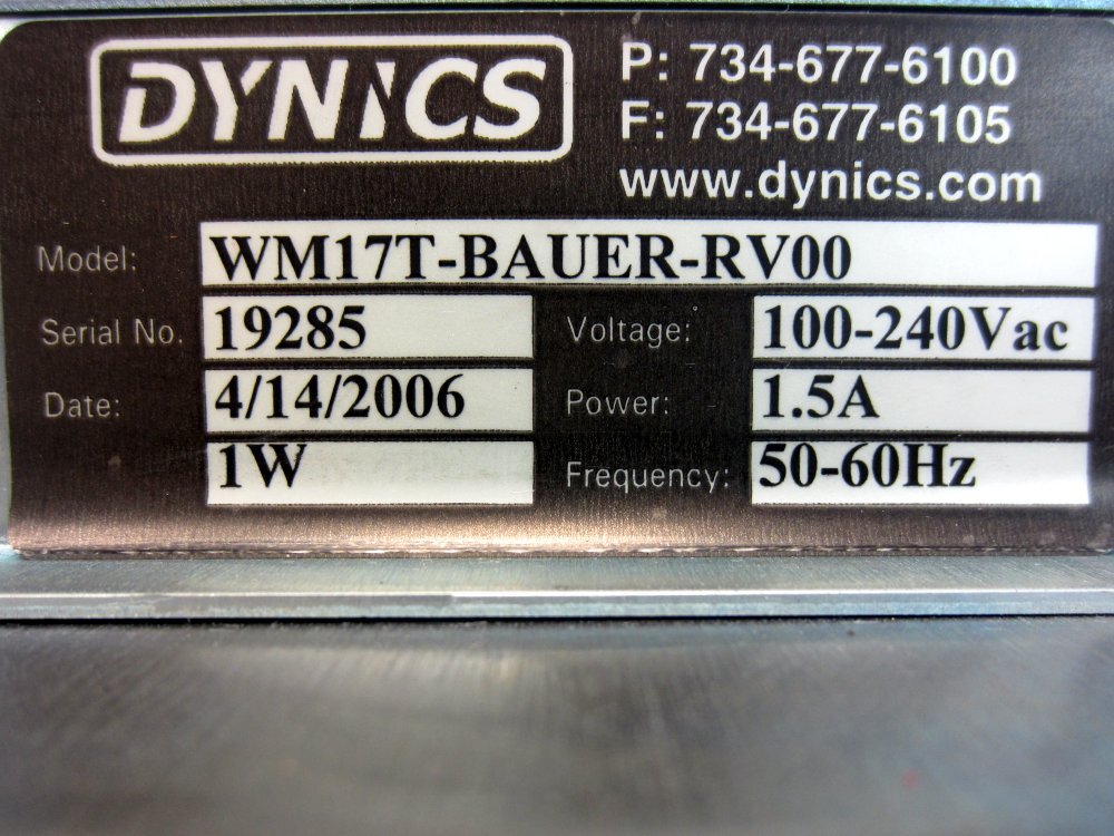 Dynics WM17T-BAUER-RV00 WebLink Display Enclosure Enclosure Only