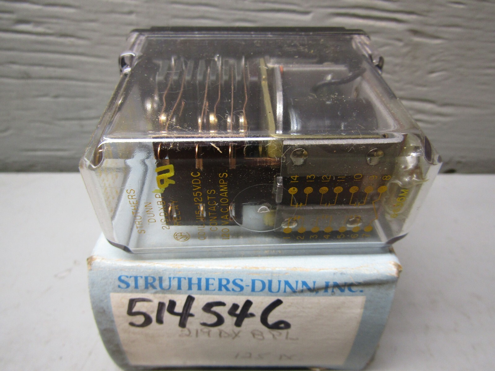 Struthers-Dunn 219DXBPL Relay 125VDC