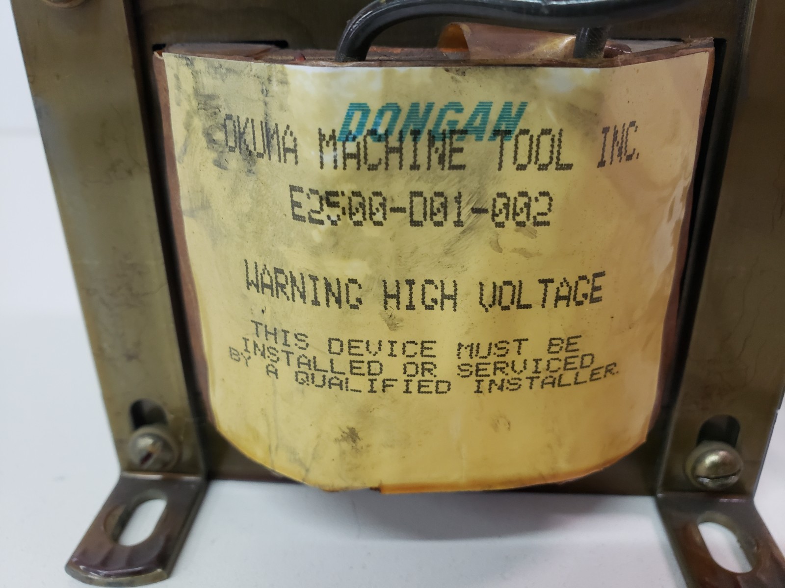 Dongan NSC-30H2-0738 Control Transformer Okuma E2500-D01-002