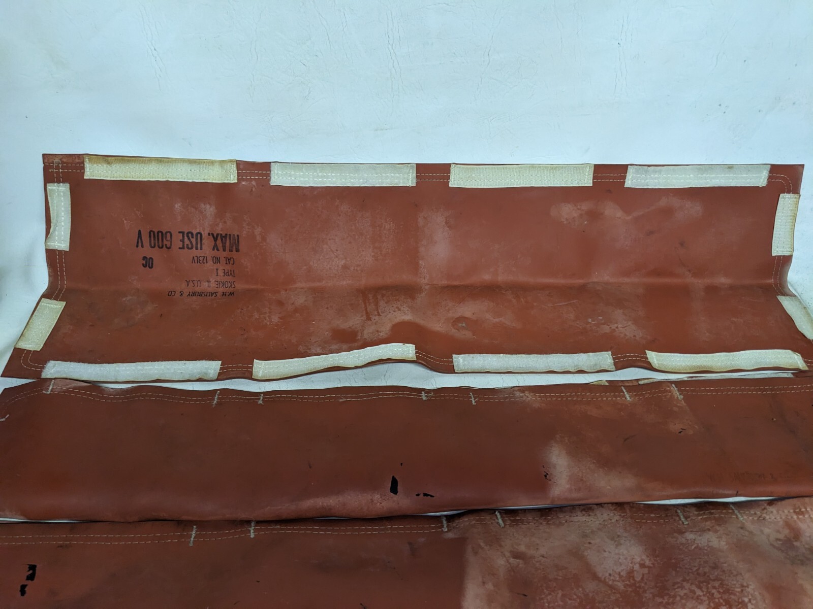 Set of 3 W. H. Salisbury Type I Cat No. 123LV Max Use 600V Mats 3ft by 1ft (M6)