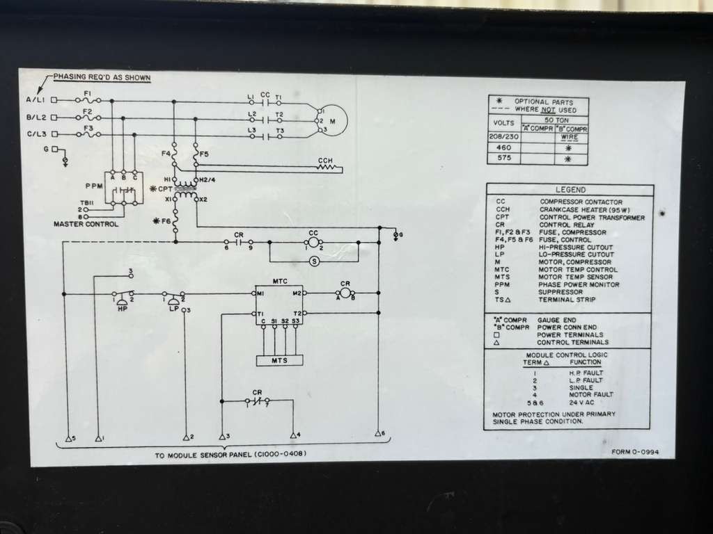 Multistack Water Cooled Chiller Model MS50B11A2W S/N: 11 08 19 w/ SWEP B45X60