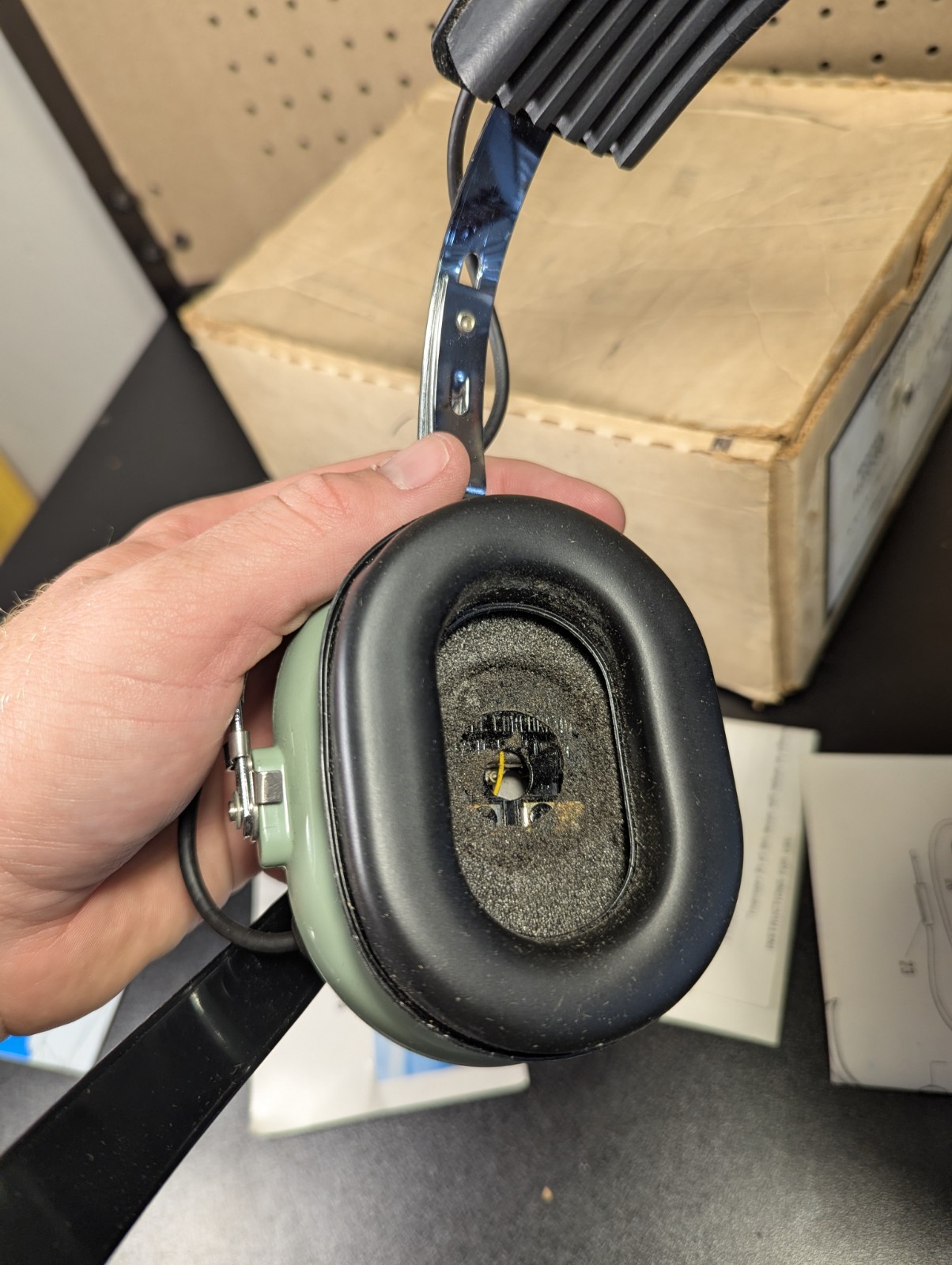 David Clark H5030 P/N12511G-01 Overhead Dual Ear Voice Headset