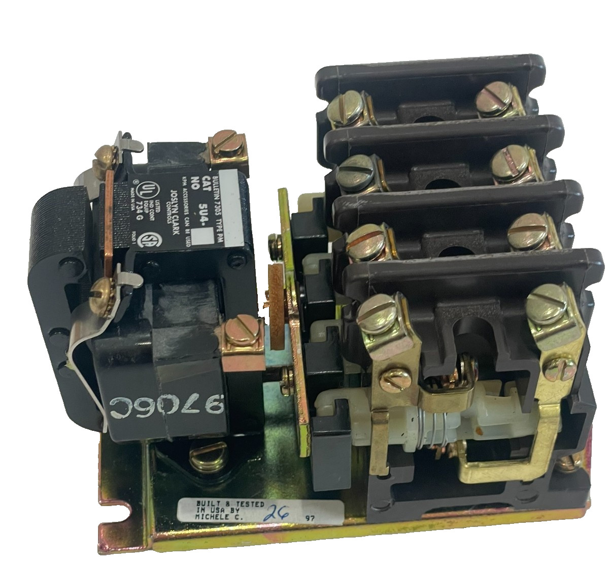 NEW JOSLYN CLARK 5U4-76 PMA CONTROL RELAY 5U476