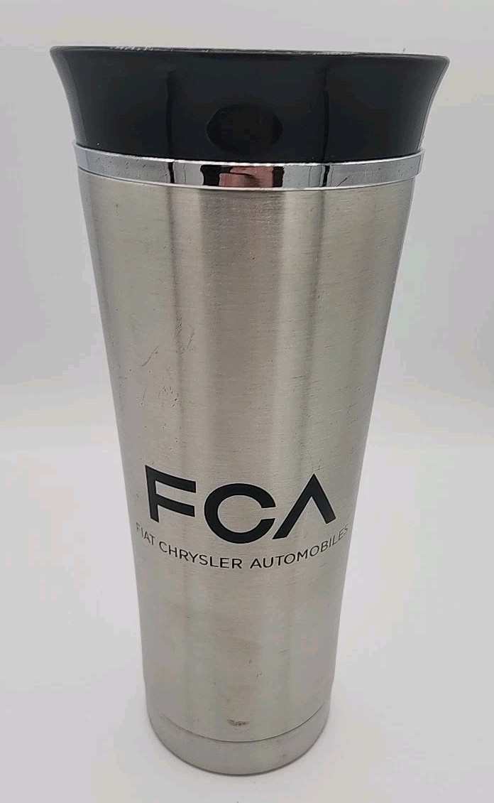 Fiat Chrysler Automobiles Mug~Gordon Sinclair Stainless Steel Coffee Cup-NOS