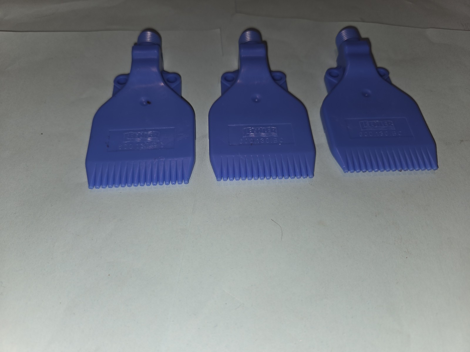 NEW LOT OF 3 GENUINE LECHLER 600.130.BC FLAT JET AIR PRESSURE NOZZLES 1/4″ NPT