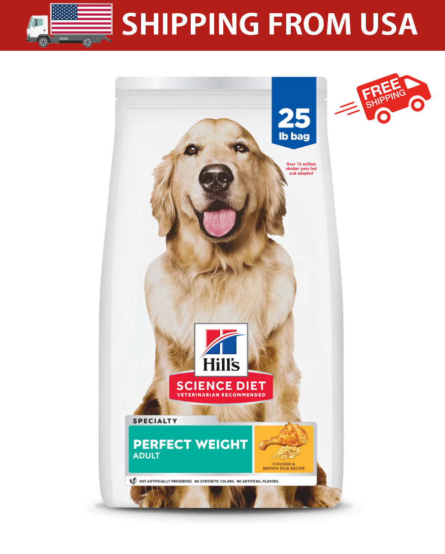 Hill’s Science Diet Adult Perfect Weight Chicken Recipe Dry Dog Food 25LB