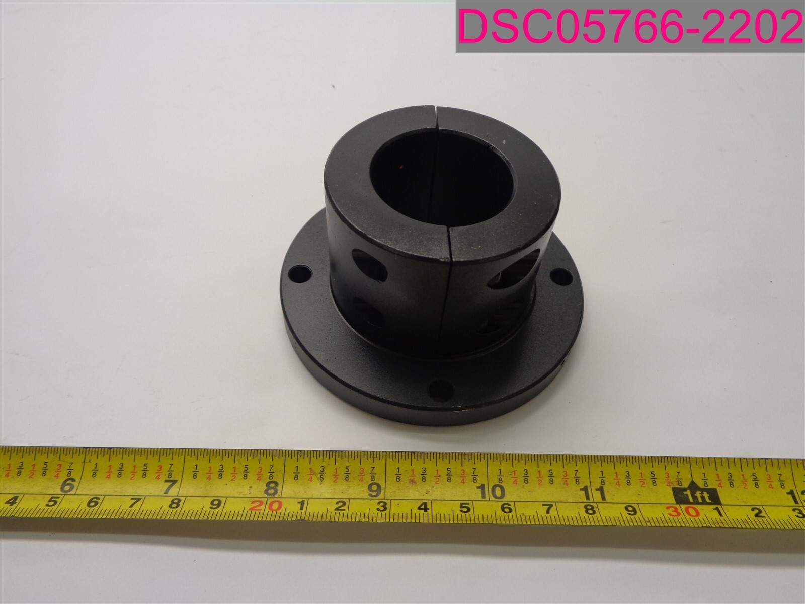 Stafford 1L108MXR Steel Round Flanged Shaft Mount, Shaft Support Clamp, Black Ox