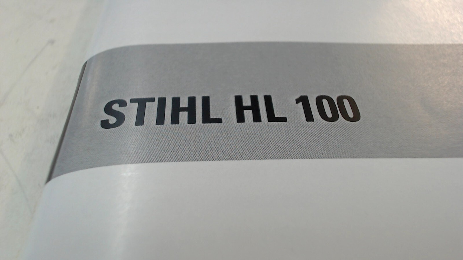 Stihl HL 100 Instruction Manual