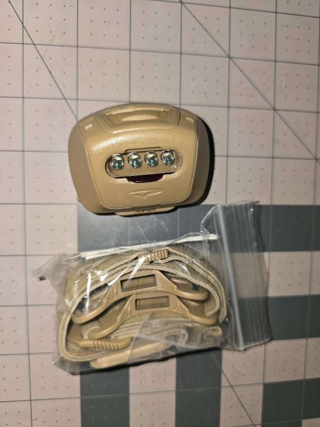 Princeton Tec QUAD-TAC-SD Headband Flashlight: LED w/ Accessories – New Other