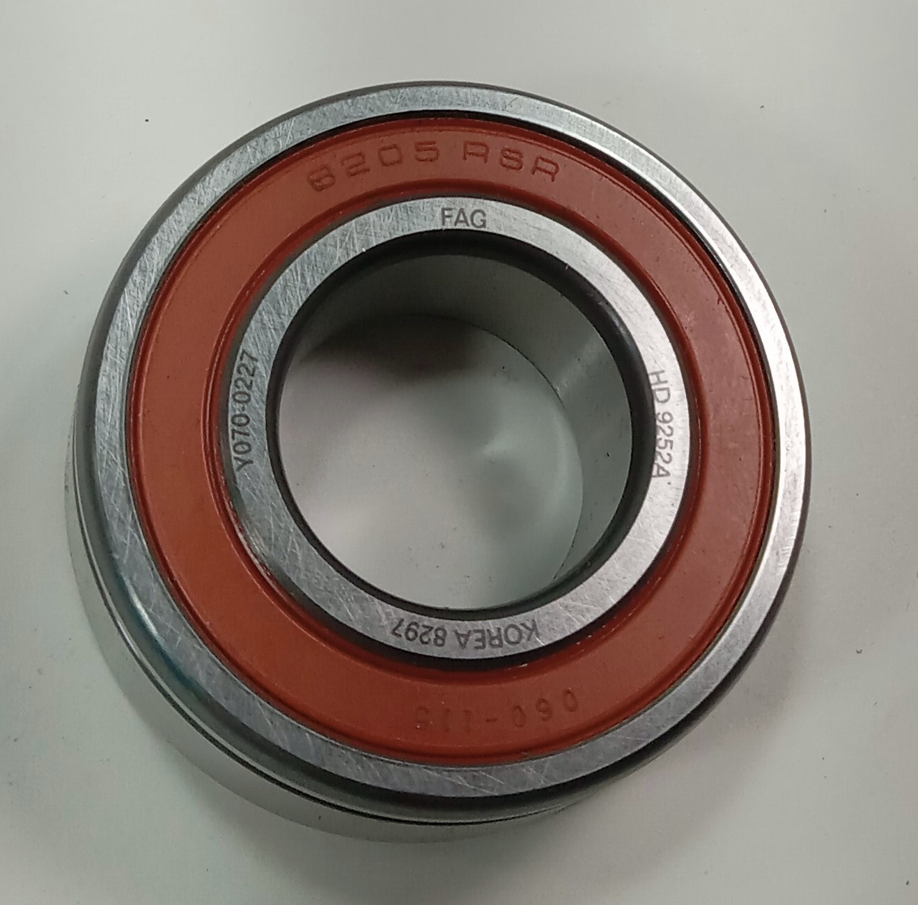 1 NEW FAG 6205RSR RED AND GRAY SHIELDED BALL BEARING NNB ***MAKE OFFER***