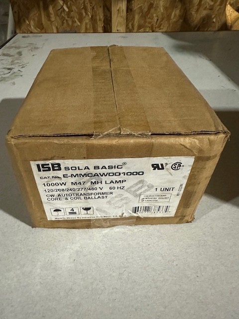 NEW SOLA BASIC (E-MMCAWDD1000) CORE & COIL BALLAST 60HZ 1000W