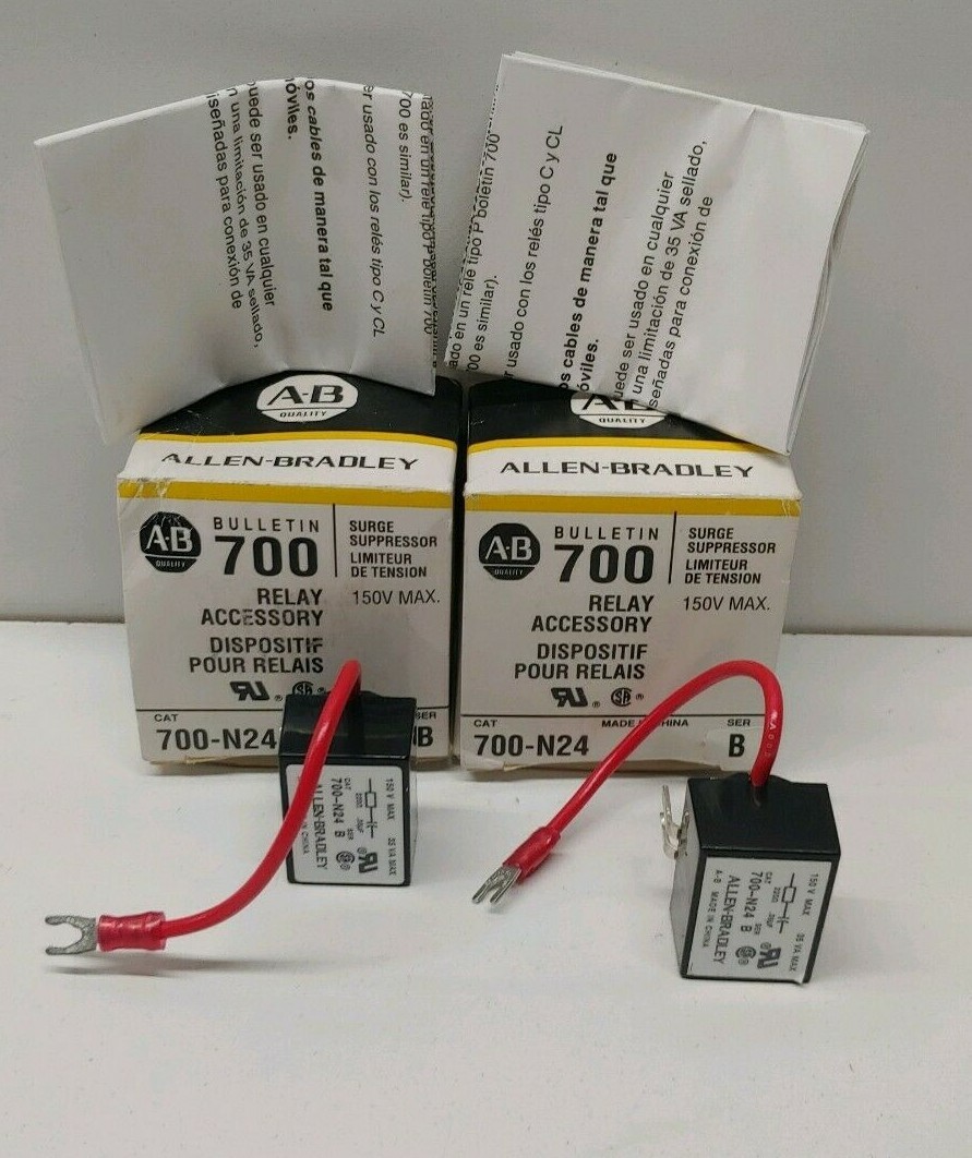 LOT OF (2) NEW OLD STOCK! ALLEN-BRADLEY SER.B 150V SURGE SUPPRESSORS 700-N24