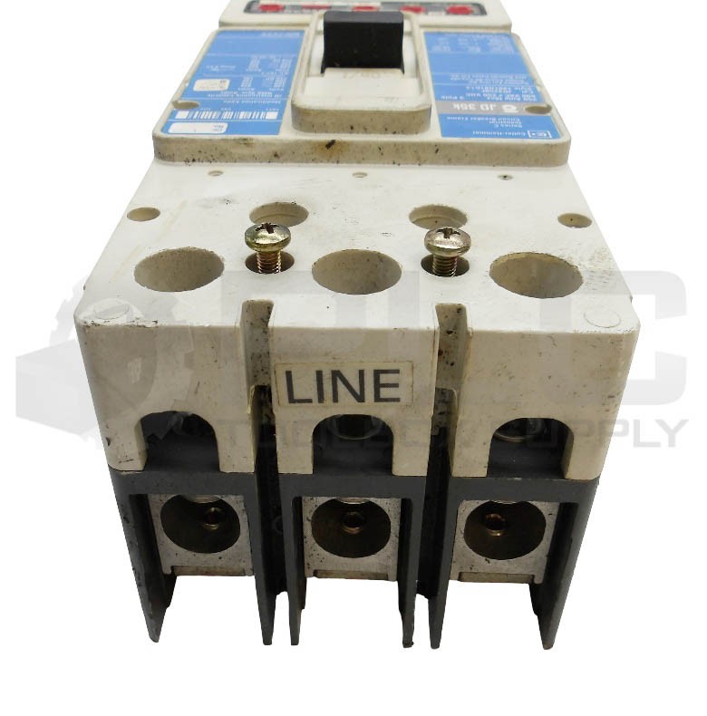 CUTLER HAMMER JD3250F /C CIRCUIT BREAKER 250A 3 POLE 600VAC JD 35K