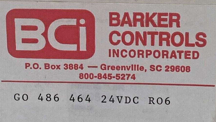 Barker Controls GO 486 464 24VDC R06 Counter