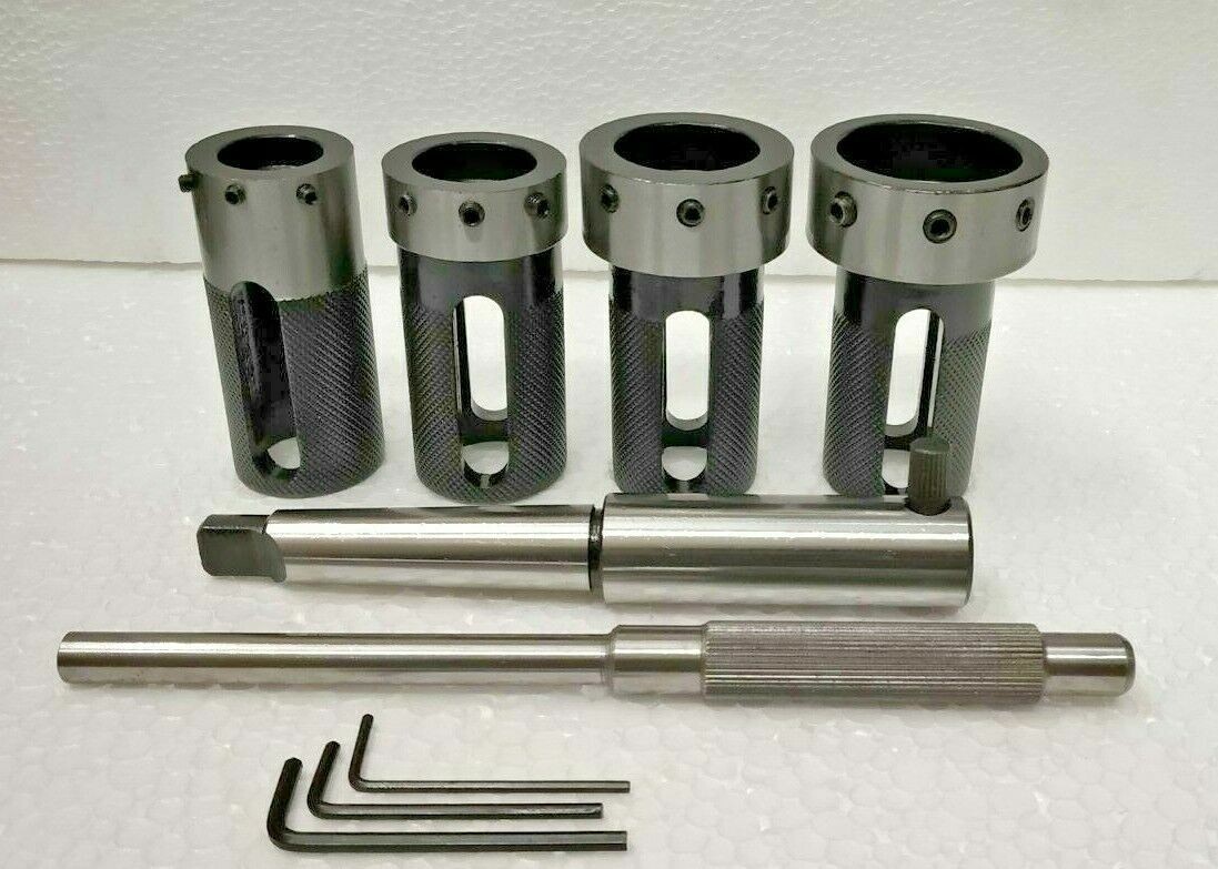 Lathe Tailstock Die Holder Box Of 4 Floating Type MT4 SHANK Holds Imperial Die