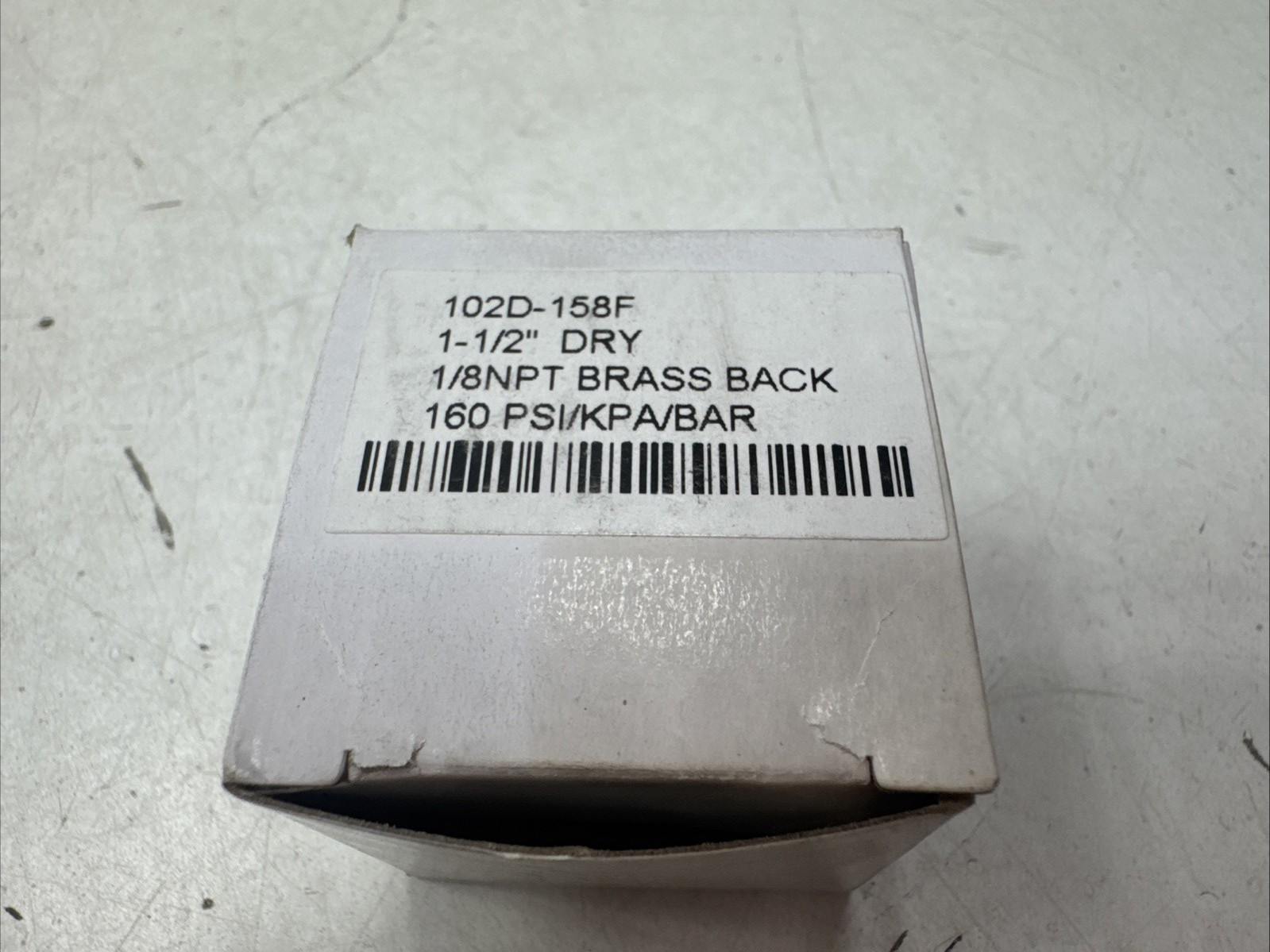 (Qty.7) 102D-158F 1-1/2″ Stainless Industrial Pressure Gauge 0-160psi 1/8″ NPT