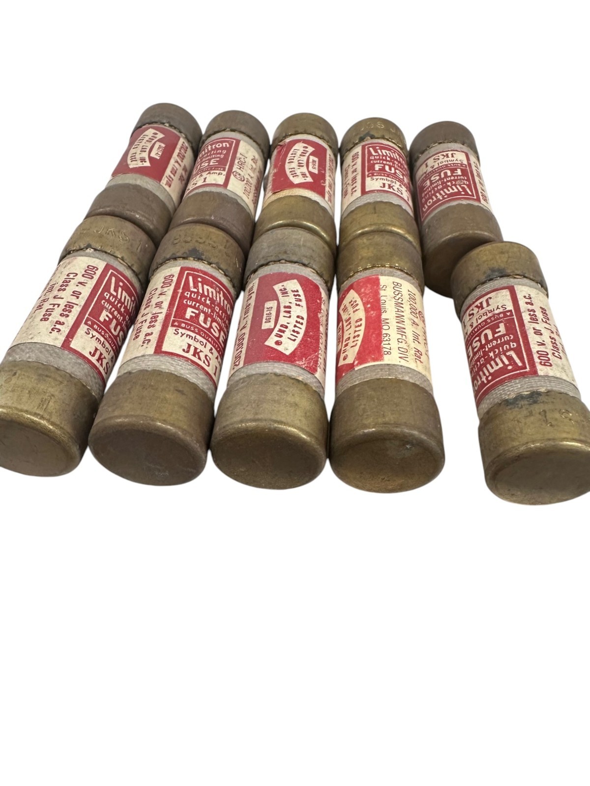 NEW BUSSMANN LIMITRON JKS-1 QUCK ACTION 600VAC Class J FUSE (CLASS OF 10) *SALE*
