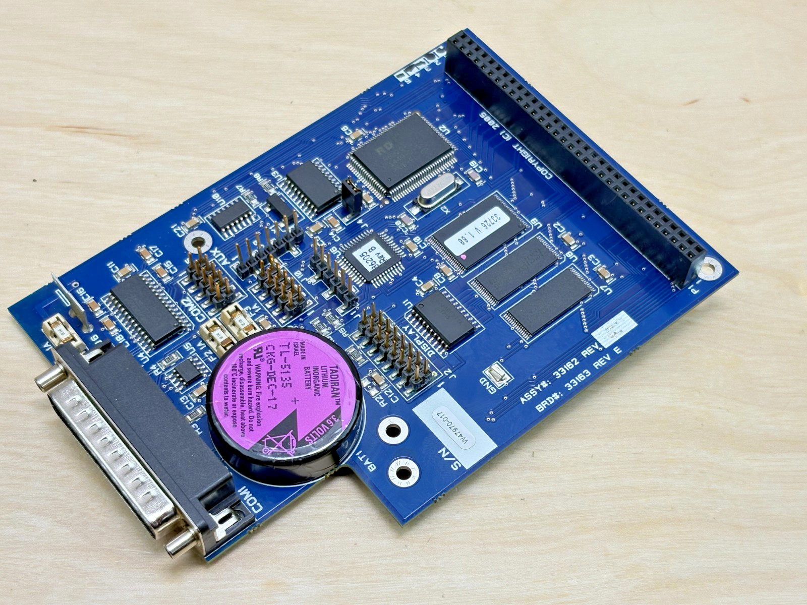 Telesis 33162 Communication Board for TMC420 Pinstamp Controller, 33163