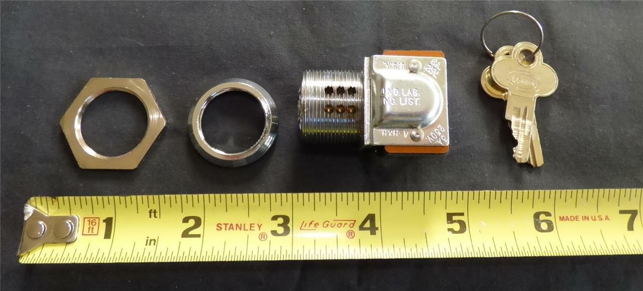 Heavy Duty DPDT Key Operated Switch Keyswitch New CCTV