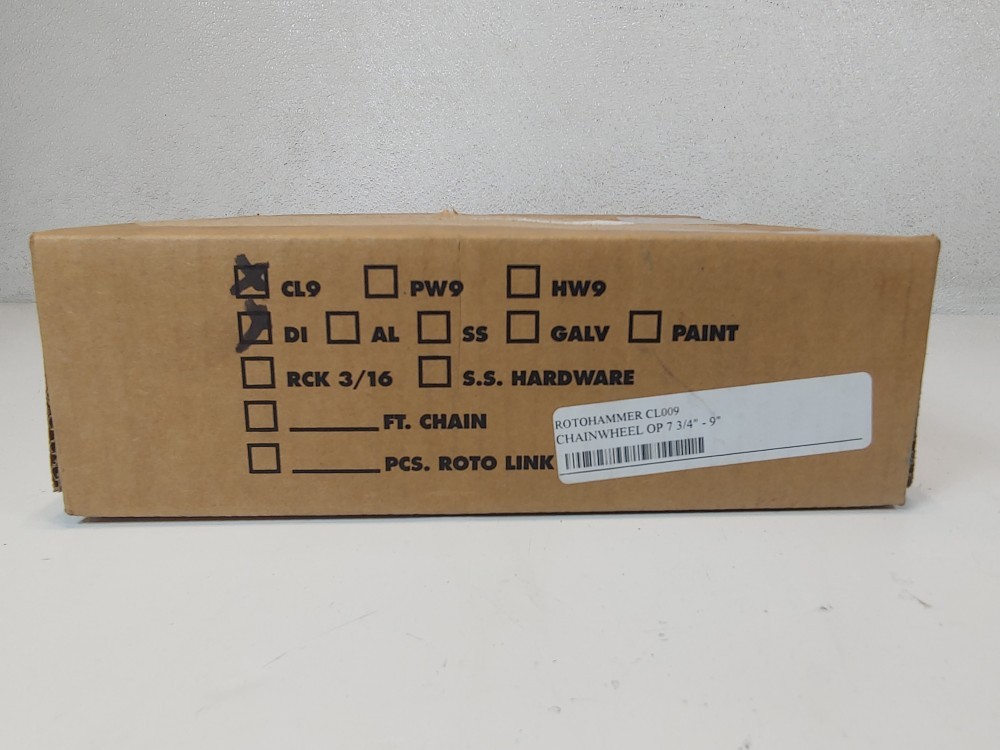 Roto-Hammer CL9-DI Clamp-On Chain Wheel OP 7-3/4″ – 9″, Ductile Iron