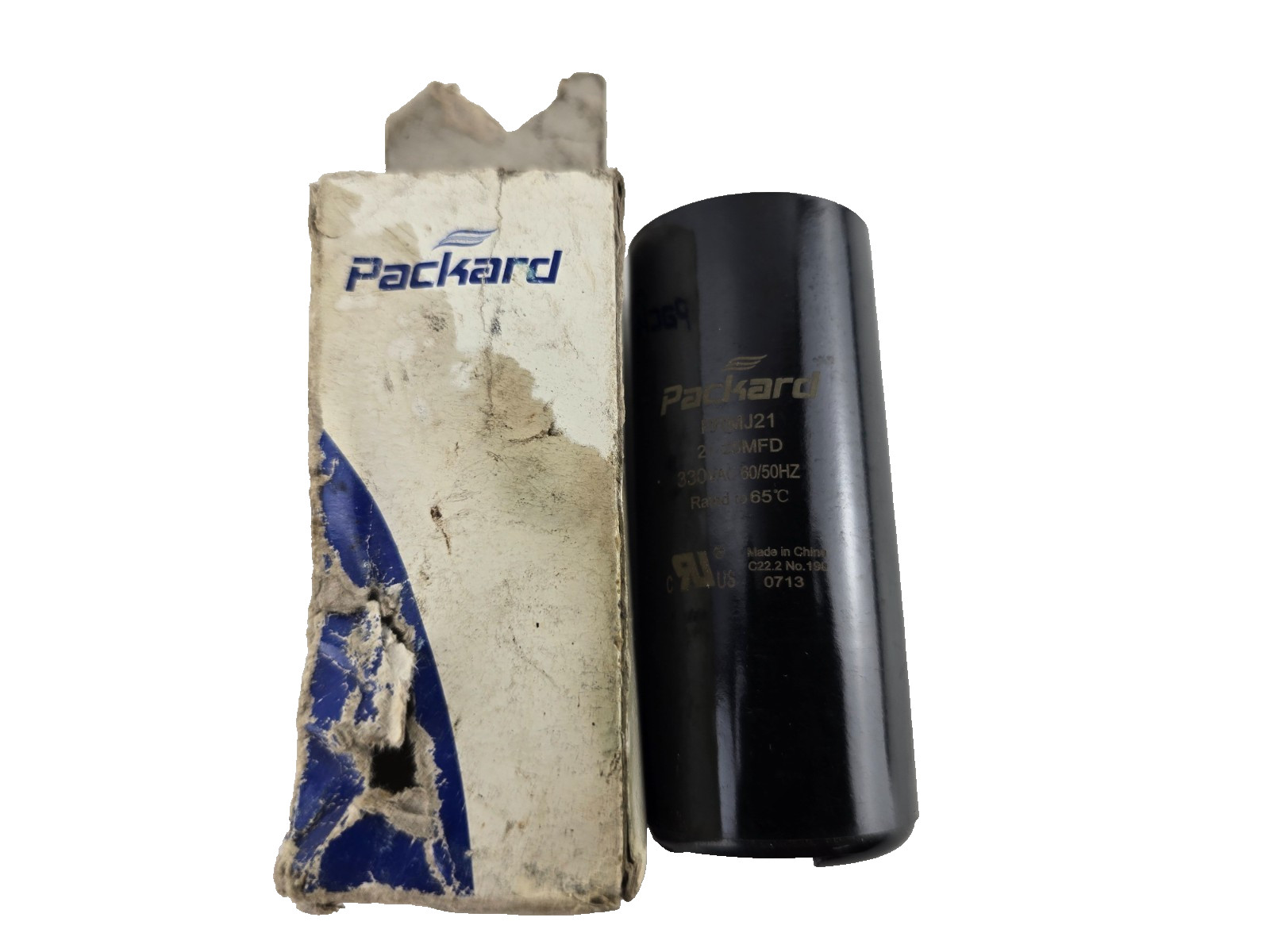 Packard PRMJ21 Motor Start Capacitor 21-25 MFD UF / 330 VAC