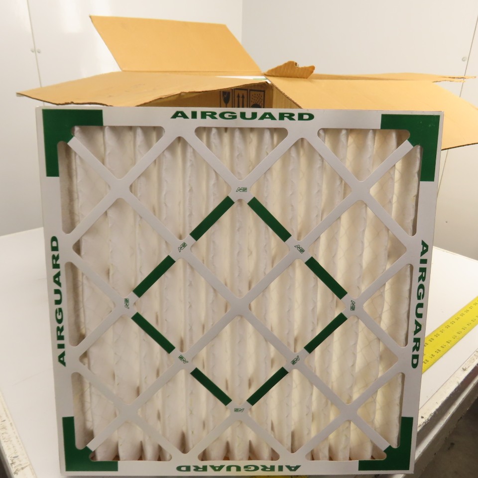 Airguard MX40-STD2-203 Merv 8 Pleated Panel Air Filter 20″ x 20″ x 2″ Lot Of 8