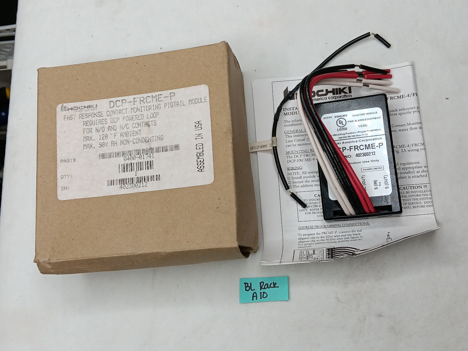 HOCHIKI DCP-FRCME-P Fast Response Contact Monitoring Pigtail Module 0400-01741
