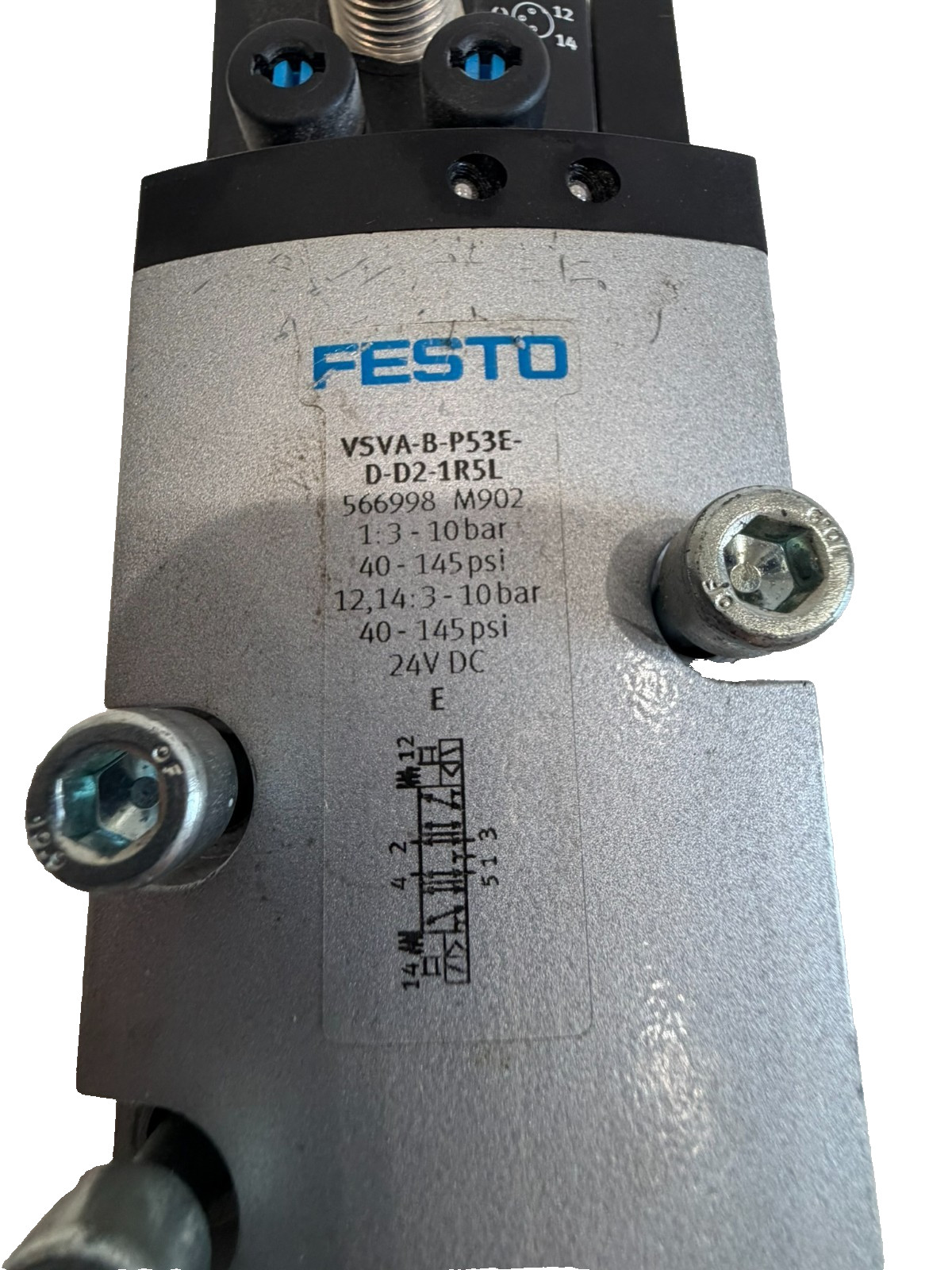 NEW FESTO VSVA-B-P53E-D-D2-1R5L SOLENOID VALVE 566998 VSVABP53EDD21R5L