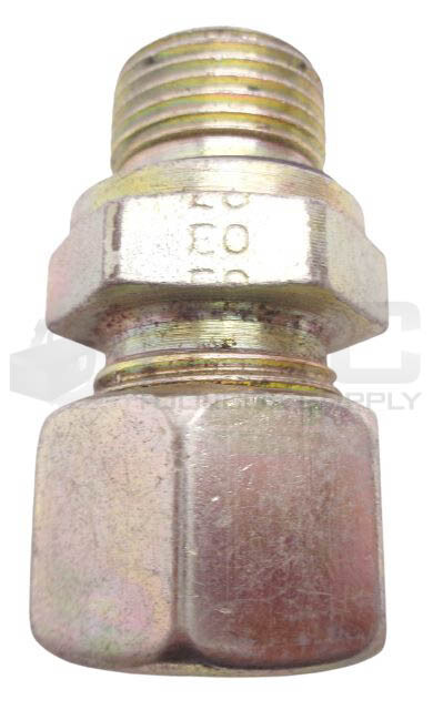 NEW EO/PARKER HYRDAULIC ADAPTER, 1/2″ID TO 3/8″ID, 12-L NUT