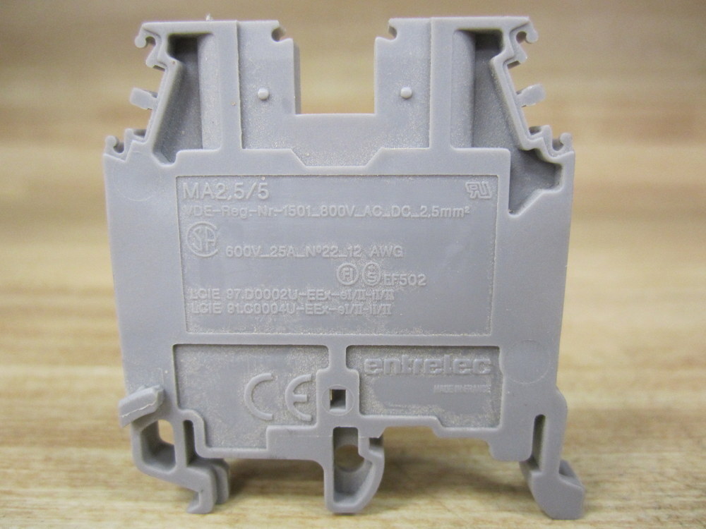 ABB Entrelec 1SNA115486R0300 Terminal Blocks MA2.5/5 (Pack of 11)