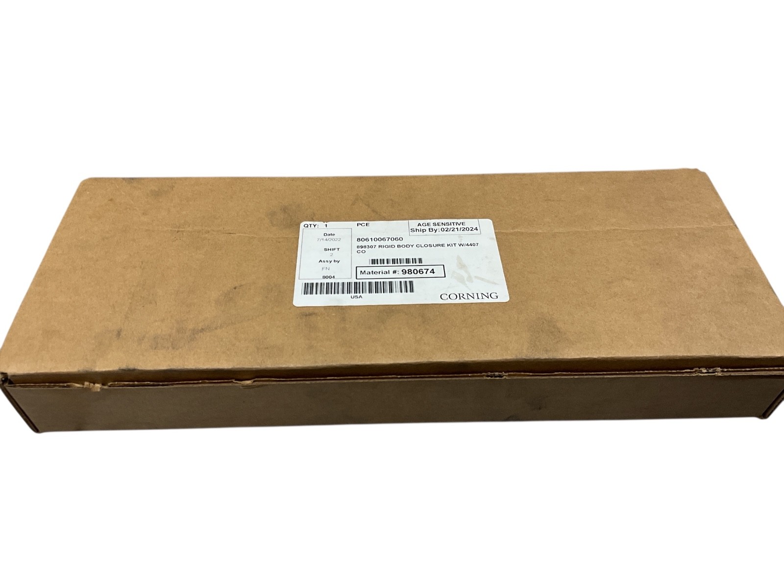 Corning 898307 Rigid Body Closure Kit W/4407 CO