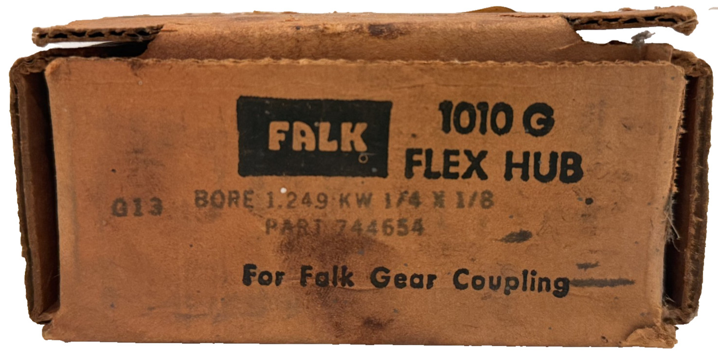 NEW FALK 744654 1010G FLEX HUB 1.249″ BORE 1/4 X 1/8 KW