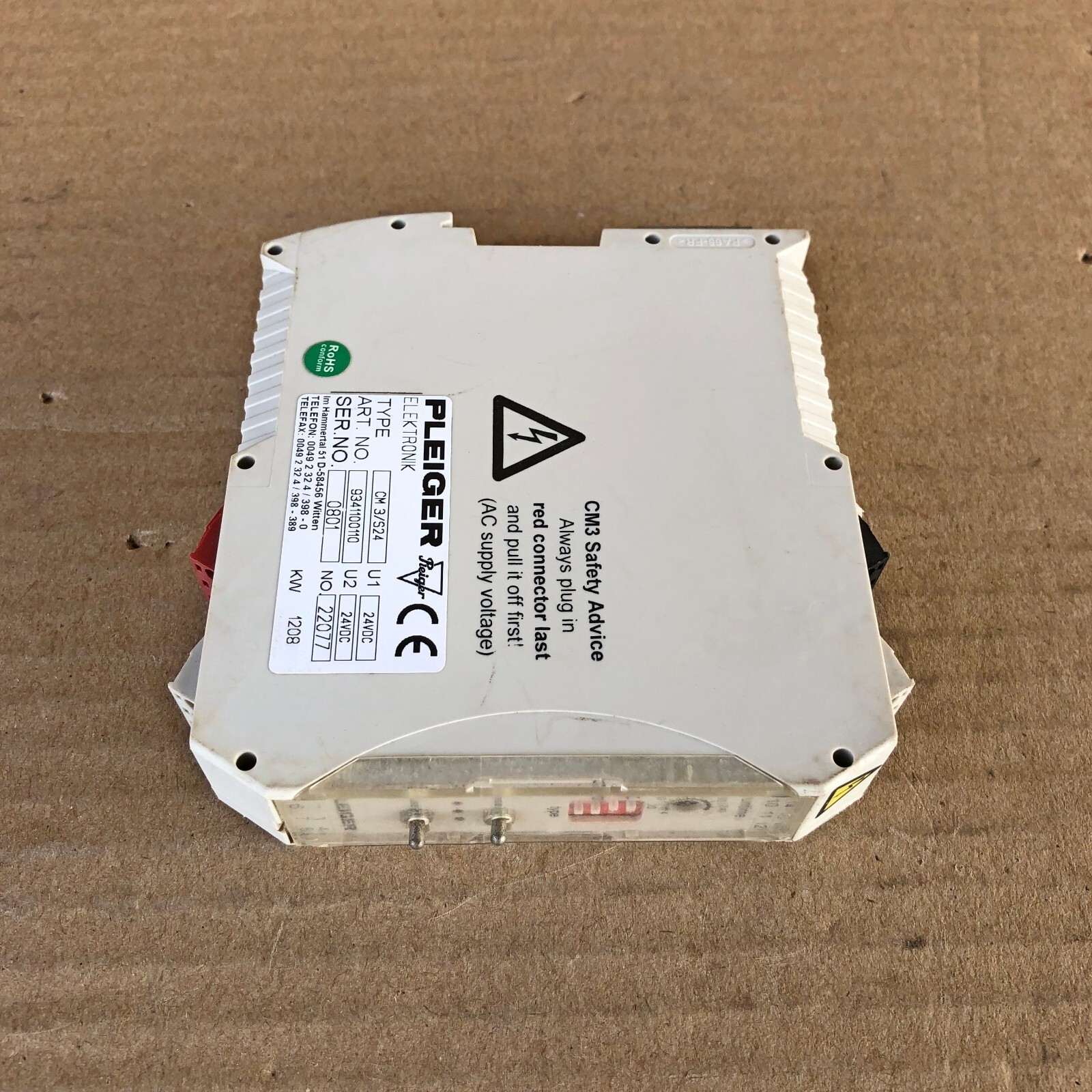 PLEIGER CM3/S24 CONTROL MODULE CM3S24 9341100110 [3]