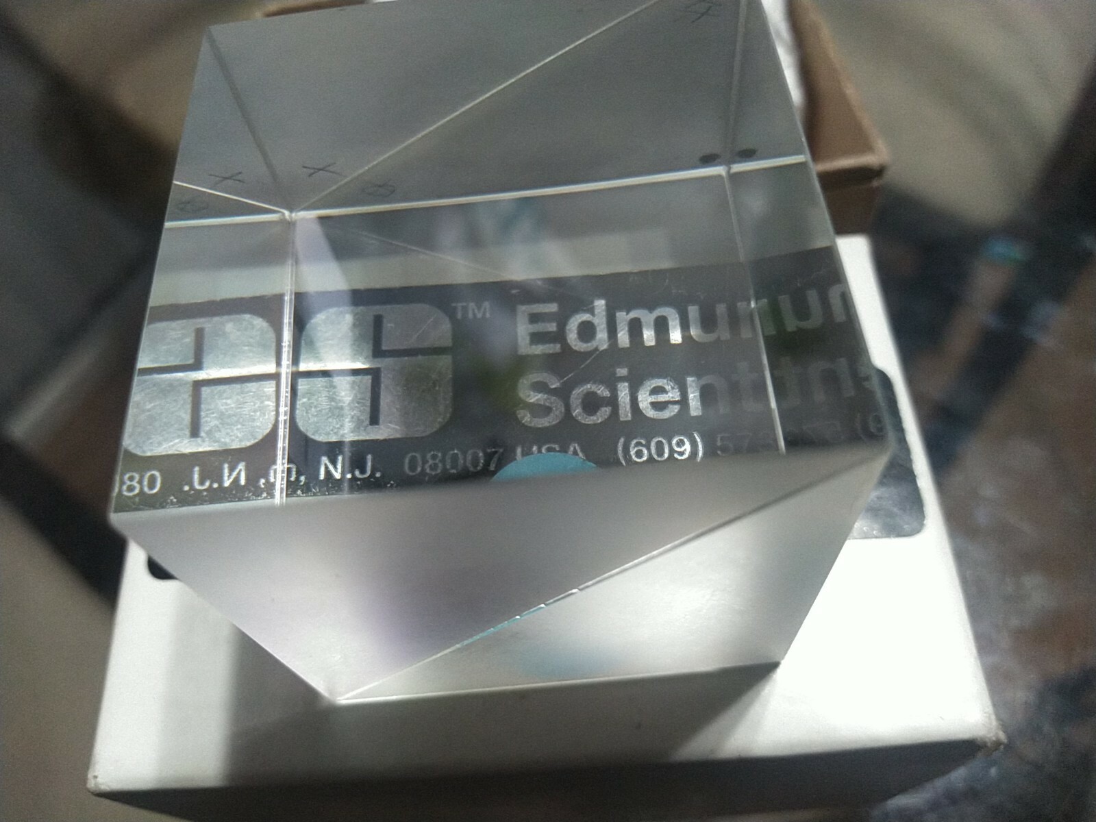 New Edmund Scientific Standard Cube B/S 40 Mm Nt-32-506