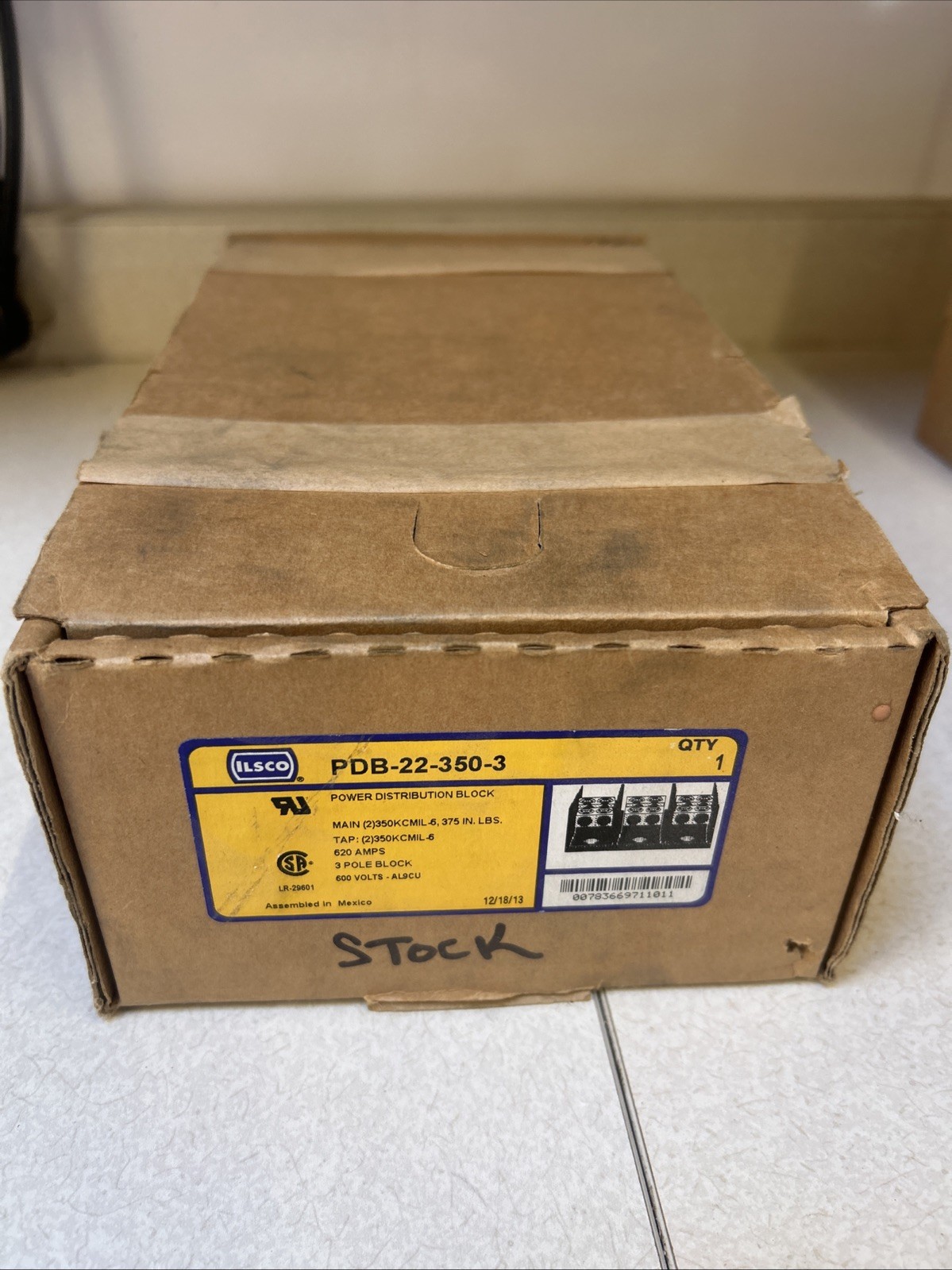 SURPLUS NEW ILSCO PDB-22-350-3 620 Amp Power Distribution Block – Electrical