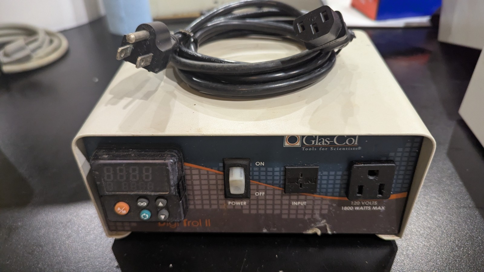 Glas-Col Digital Heating Mantle Controller DigiTrol II 104A PL612 USED