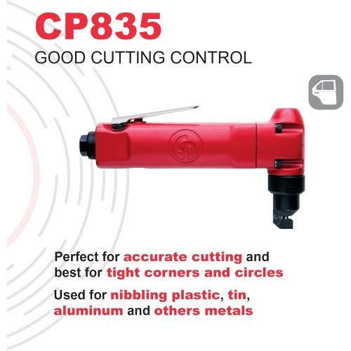 Chicago Pneumatic CP835 Air Nibbler Cutting Tool, 0.42 HP, 2750 SPM