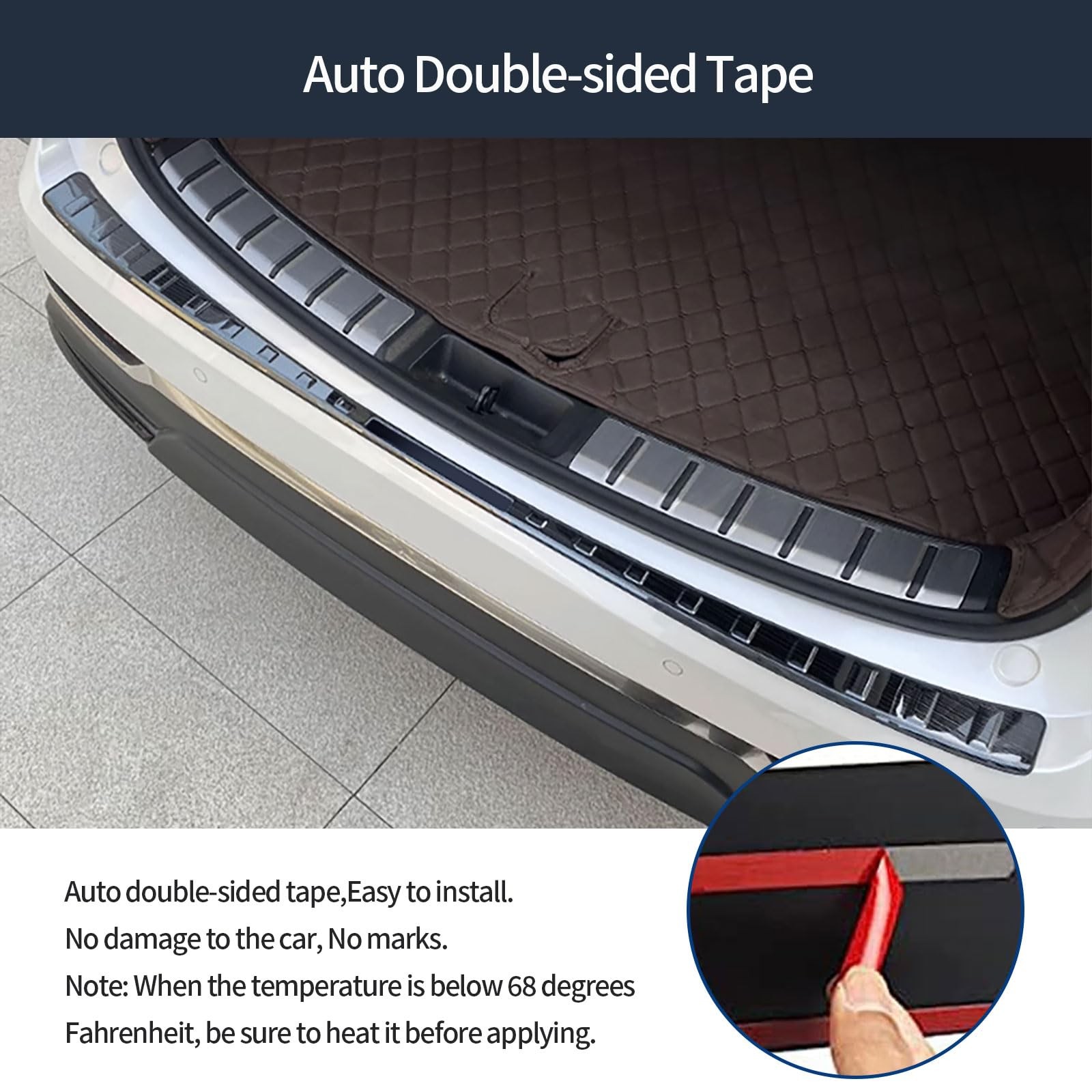 TERDARAY Rear Outer Trunk Bumper Guard Cover Protector Compatible with Lexus …