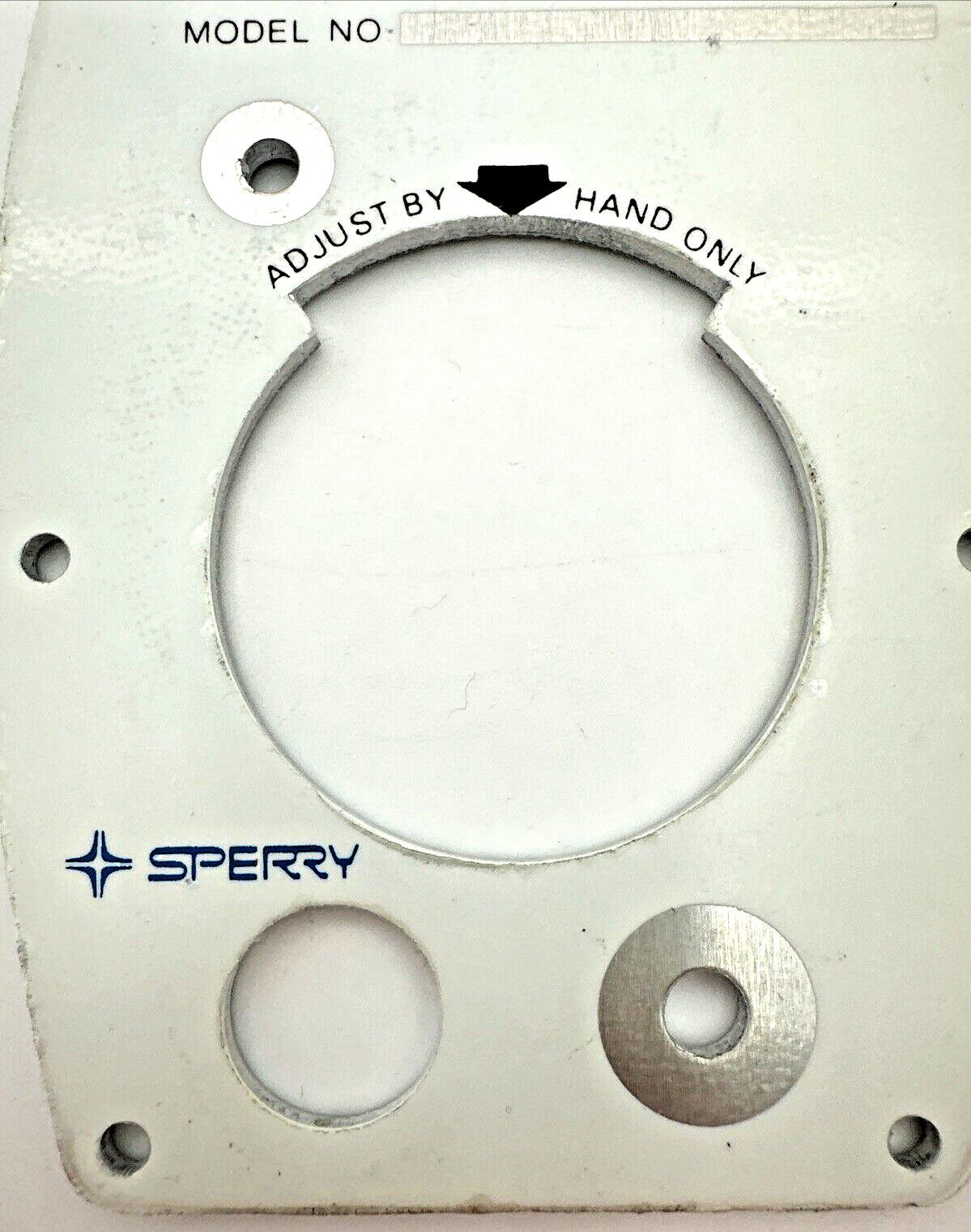 Sperry Vickers 315975 Nameplate for Flow Control Valve, NOB (NN)
