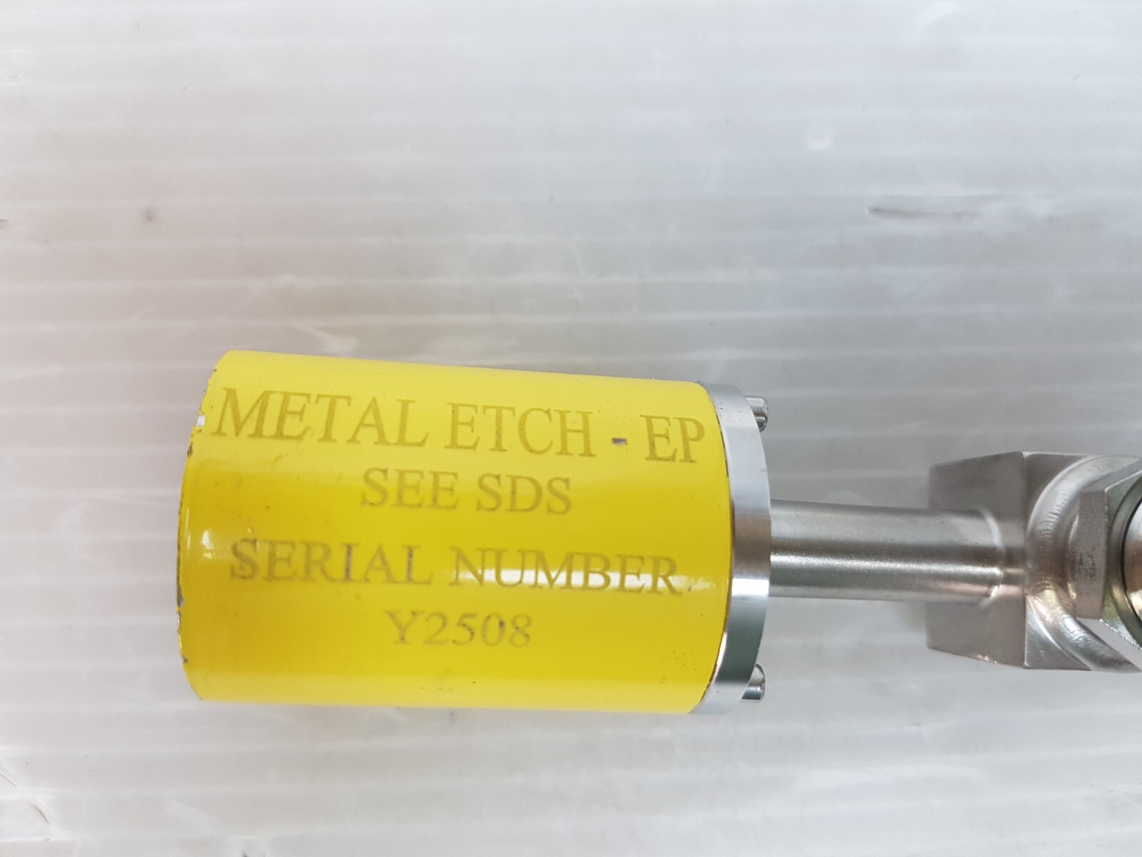 SWAGELOK SS-4H-TW, METAL ETCH-EP SEE SDS