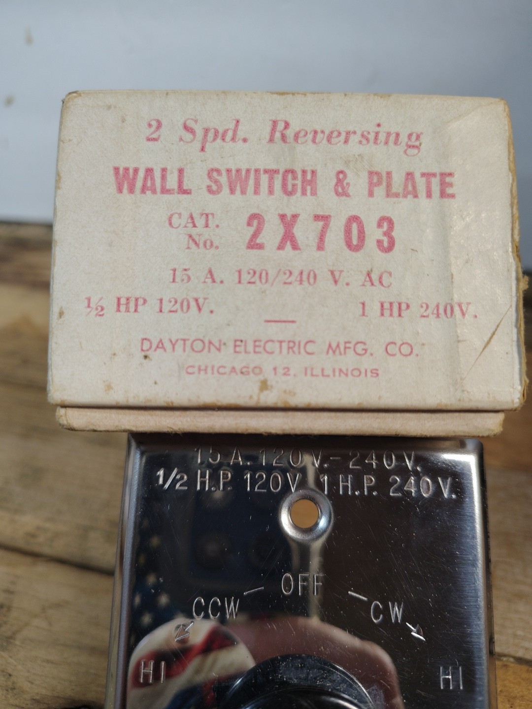 Dayton Speed Control, Adjustable Hi/low Rotary Clockwise/counter Clockwise Nos
