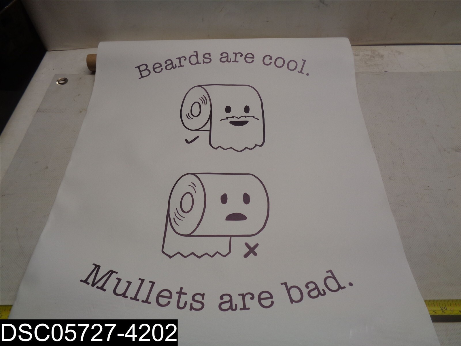 TO374-3@XYH Funny Toilet Paper 19.68 X 27.55 Bathroom Canvas