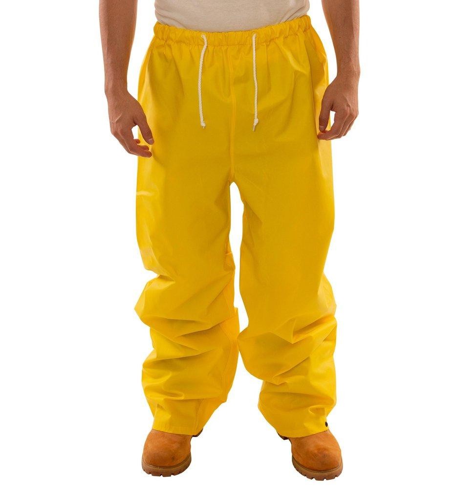 Tingley P56007.2X DuraScrim Pants 2XL Yellow PVC High Strength Snap Closure
