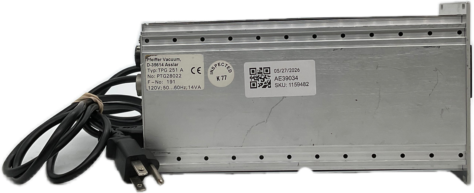 Pfeiffer TPG 251 A Single Vacuum Gauge Controller