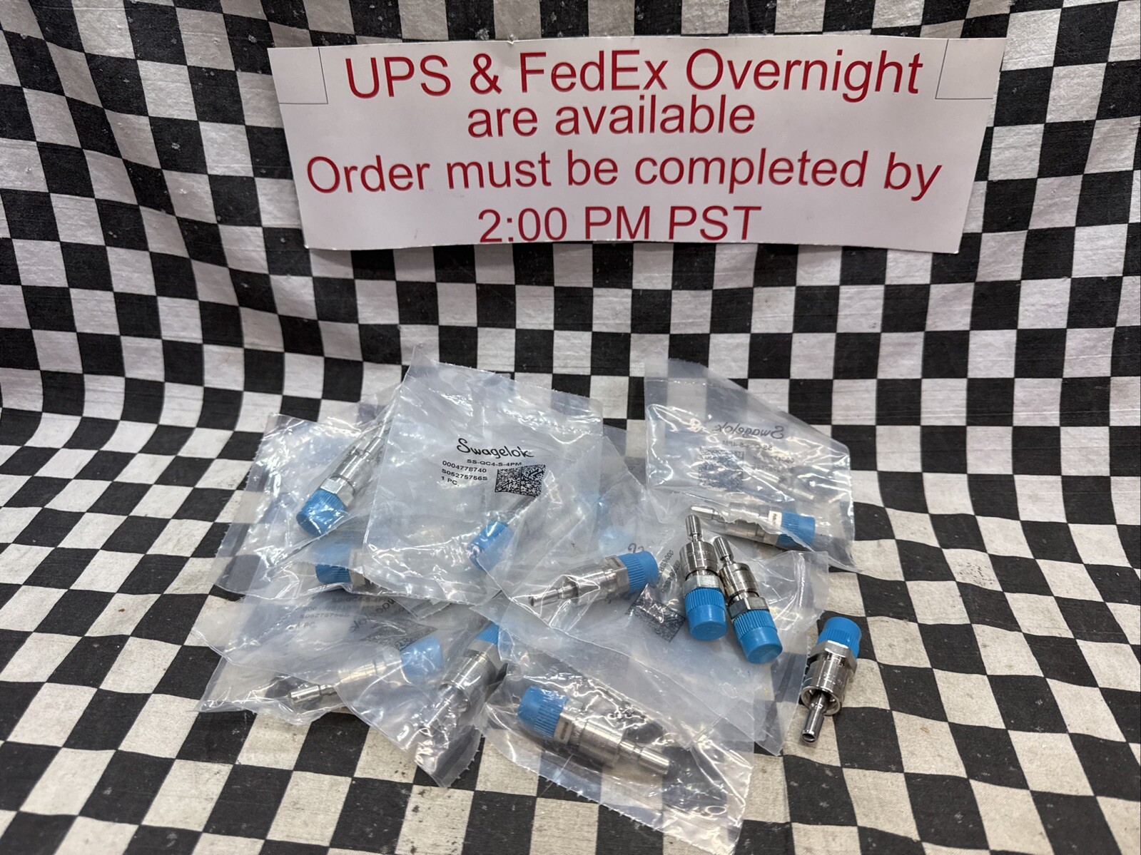 SWAGELOK SS-QC4-S-4PM, SSQC4S4PM, Quick Connect 1/4″ NPT, LOT OF 18#1472S6