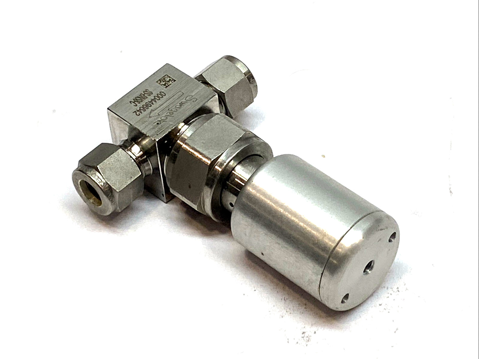 Swagelok SS-BNS6-C Bellows Valve 3/8″ Tube NC Pneumatic 316L High Purity