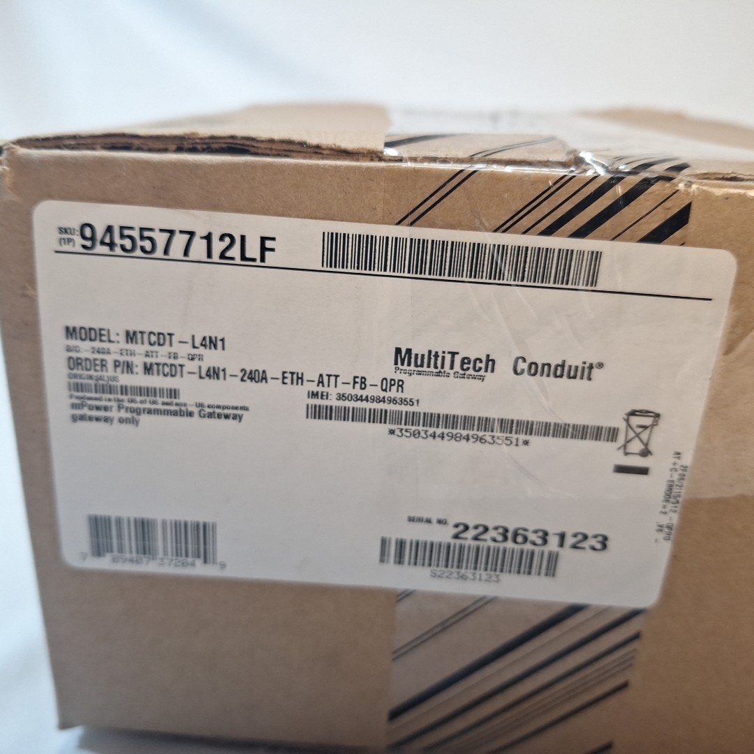 MULTITECH 94557712LF Conduit mPower Gateway MTCDT-L4N1-240A-ATT-FB-QPR