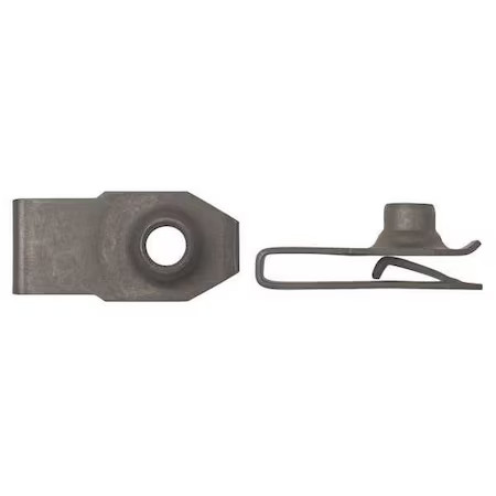 Spring Nut, M6-1.00, U Shape, Steel, Phosphate Finish, 25 Pk, 5650Pk