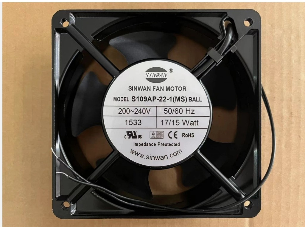1pcs SINWAN FAN MOTOR S109AP-22-1 (MS)200-240V 50/60HZ 12038 fan
