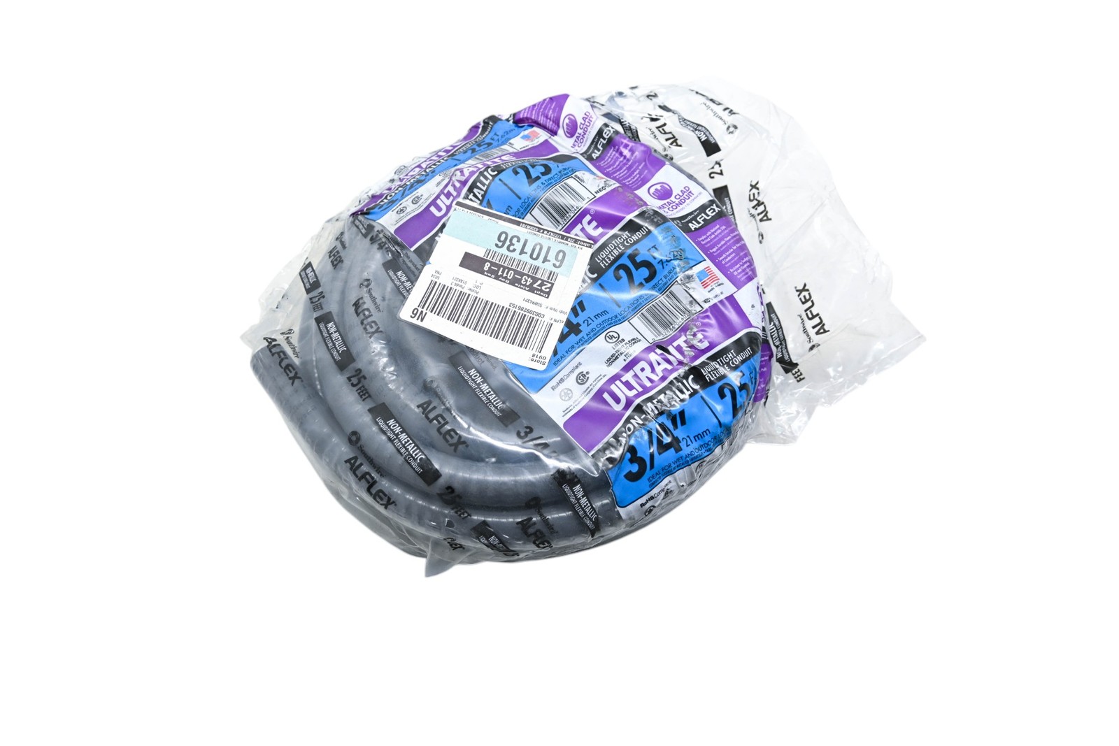 Ultralite 610136 3/4″ 25ft Flexible Non-Metallic Liquid-Tight Conduit NOS